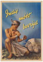 Gelimiteerde Nederlands INDIE BEVRIJD KNIL Affiche Poster, Ophalen of Verzenden, Landmacht, Nederland, Foto of Poster