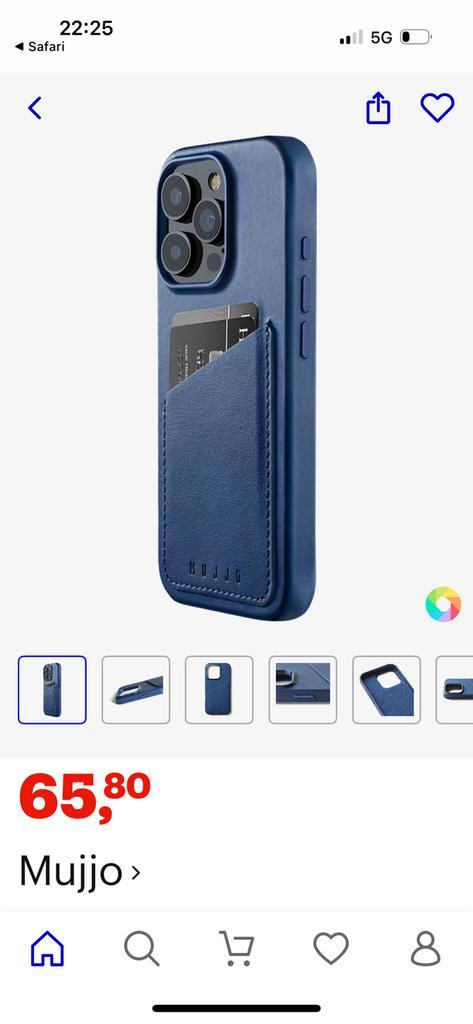 Mujjo Full Leather Wallet Case – iPhone 13 pro blauw  Nieuw, Telecommunicatie, Mobiele telefoons | Hoesjes en Frontjes | Apple iPhone