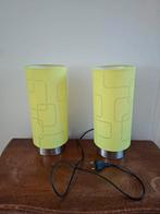 Twee retro groene toutch lampen, Ophalen of Verzenden, Zo goed als nieuw, Minder dan 50 cm