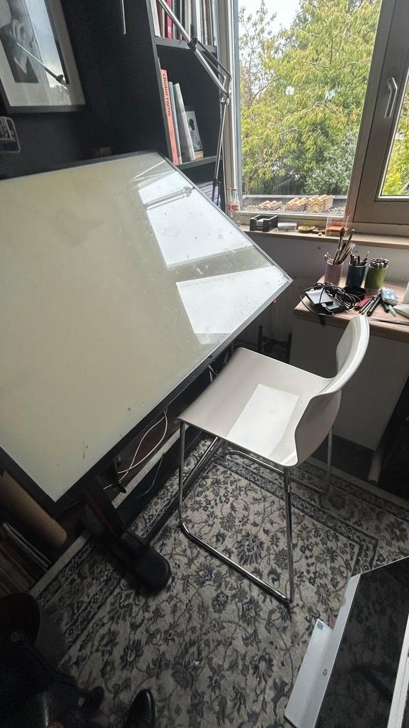 Tekentafel / Lichtbak, Doe-het-zelf en Verbouw, Tekentafels, Gebruikt, Minder dan 130 cm, Ophalen