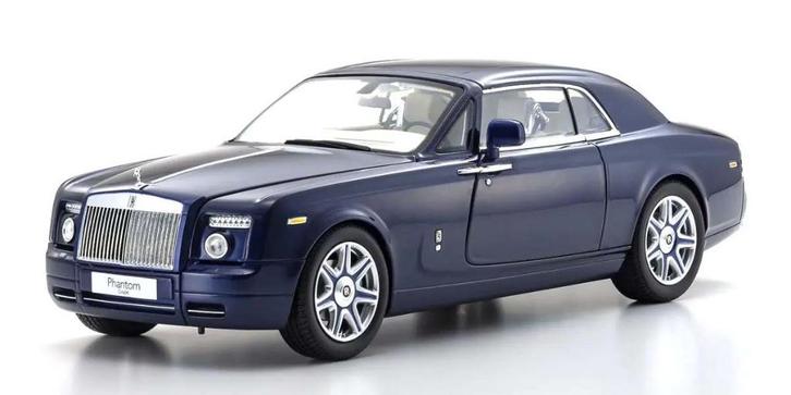 Kyosho 1:18 Rolls-Royce Phantom Coupé 2008 Blue Metallic, Hobby en Vrije tijd, Modelauto's | 1:18, Nieuw, Auto, Kyosho, Ophalen of Verzenden