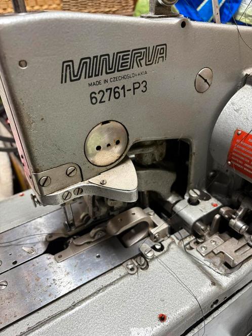 3 Minerva oog knoopsgatmachines, Hobby en Vrije tijd, Naaimachines en Toebehoren, Gebruikt, Naaimachine, Overige merken, Industrieel