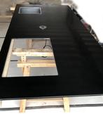 Composiet aanrechtblad voor eiland 274 cm x 120 cm, Ophalen, 75 cm of meer, Zwart, Zo goed als nieuw