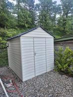 Schuur / tuinhuis kunstof met dakplaten onderhoudsvrij, Ophalen, Zo goed als nieuw