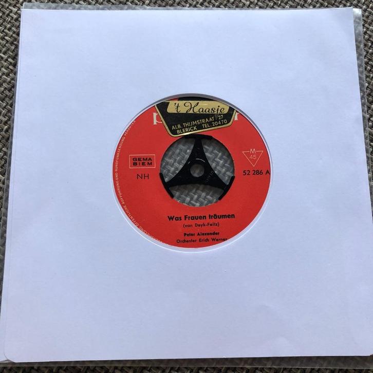 Vinyl Singeltje Peter Alexander Was Frauen Träumen, Cd's en Dvd's, Vinyl Singles, Zo goed als nieuw, Single, Pop, 7 inch, Ophalen of Verzenden