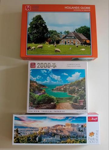 Klein prijsje! 3 puzzels, nieuw/als nieuw • samen €9,95! beschikbaar voor biedingen