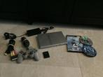 PlayStation 2 zilver met spellen, Spelcomputers en Games, Gebruikt, Met games, Ophalen of Verzenden, Met 1 controller