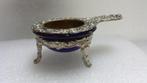 Oud Hollands THEEZEEFJE ~ 2 delig ~ met BLAUW Glas, Antiek en Kunst, Ophalen of Verzenden