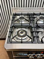 Luxe Boretti Majestic Fornuis antraciet/chroom 91x70 cm, Witgoed en Apparatuur, Fornuizen, Fornello Esperta, Ophalen of Verzenden