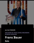 Frans Bauer Solo - 2X Rij 1 Tickets Markant Uden, Tickets en Kaartjes, Concerten | Nederlandstalig, Twee personen, Oktober