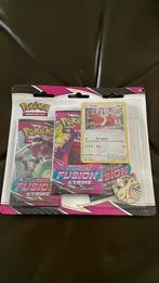 Fusion strike 3-pack blister, Hobby en Vrije tijd, Verzamelkaartspellen | Pokémon, Ophalen of Verzenden, Zo goed als nieuw, Meerdere kaarten