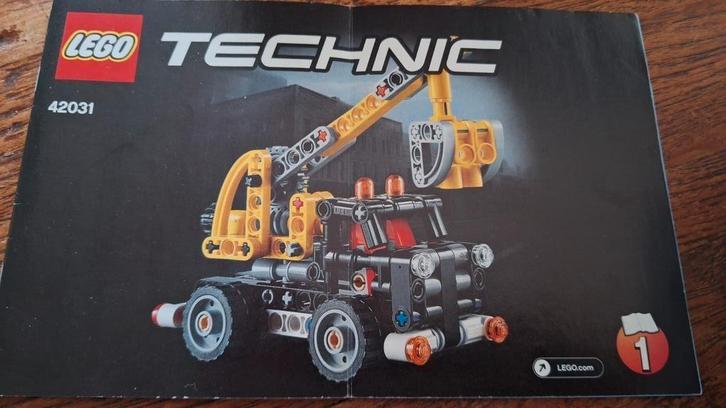 LEGO Technic 42031 - Werktuigvoertuig, Kinderen en Baby's, Speelgoed | Duplo en Lego, Zo goed als nieuw, Lego, Complete set, Ophalen of Verzenden