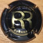 Champagnecapsule R. RENAUDIN zwart & goud nr. 13, Ophalen of Verzenden, Zo goed als nieuw, Frankrijk, Champagne