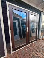Openslaande tuindeuren dubbel glas deuren terrasdeuren pui, Ophalen, Deurkozijn, 225 cm of meer, Zo goed als nieuw
