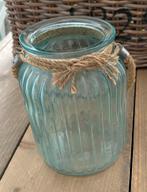 Vaas blauw, Blauw, Ophalen of Verzenden, Minder dan 50 cm, Glas