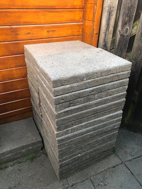 Tuintegels, Tuin en Terras, Tegels en Klinkers, Gebruikt, Terrastegels, Beton, 10 m² of meer, Ophalen