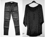 Broek Mango & Boho Blouse, Zwart, Zo goed als nieuw, Lang, Ophalen