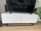 Wit TV-meubel / TV meubel-  zwart onderstel – 120 cm breed, Huis en Inrichting, Kasten | Televisiemeubels, Ophalen, 100 tot 150 cm
