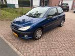 Peugeot 206 1.4 3D 1999 Blauw, Auto's, Voorwielaandrijving, 15 km/l, 4 cilinders, Blauw
