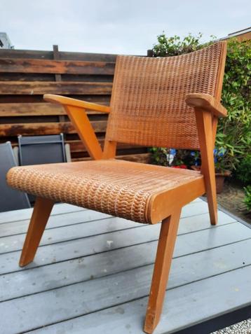 vintage design Rohe cane armchair Dirk van Sliedrecht beschikbaar voor biedingen