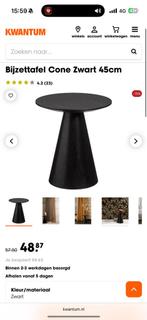 bijzettafel cone, Minder dan 55 cm, Rond, Zo goed als nieuw, Hout