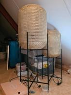 Gouden vloerlampen, Huis en Inrichting, Woonaccessoires | Wijnrekken, Ophalen, Nieuw, 25 flessen of meer, Metaal