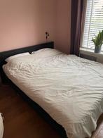Malm bed Ikea tweepersoons 160 x 200 (zonder matras), Huis en Inrichting, Slaapkamer | Boxsprings, 160 cm, Gebruikt, Zwart, Ophalen