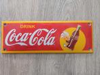 Emaille deurpost Coca-Cola, Verzamelen, Ophalen of Verzenden, Zo goed als nieuw, Reclamebord