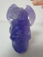 Fluoriet human skull met draak, Sieraden, Tassen en Uiterlijk, Edelstenen, Ophalen of Verzenden, Nieuw
