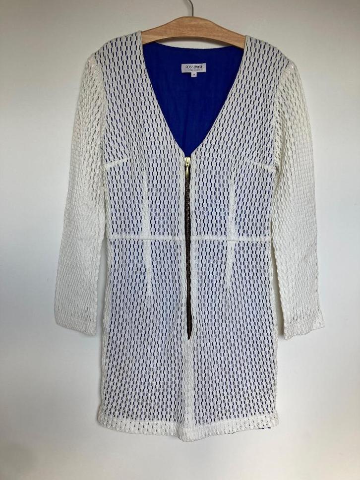 Roseanna minidress jurk creme blauw kant maat 36, Kleding | Dames, Jurken, Zo goed als nieuw, Maat 36 (S), Blauw, Boven de knie