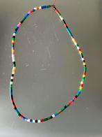 vrolijke multicolor kinder ketting lengte 60 cm, Blauw, Kunststof, Gebruikt, Ophalen of Verzenden