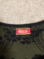 Oleana vest XS - Zwart/Groen met glitter. Merino en zijde, Ophalen of Verzenden, Nieuw, Maat 34 (XS) of kleiner, Zwart