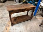 Houten Sidetable met Lades, Ophalen, Gebruikt, 50 tot 100 cm, Overige houtsoorten