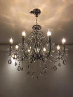 Kristallenkroonluchter – 8 armig, Ophalen, Gebruikt, Metaal