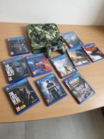 Playstation 4 Camouflage Edition + 2 controllers & games, Spelcomputers en Games, Games | Sony PlayStation 4, 2 spelers, Ophalen of Verzenden