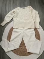 Mooie vega leren broek/ maat S, Kleding | Dames, Broeken en Pantalons, Beige, Ophalen of Verzenden, Zo goed als nieuw, Eksept