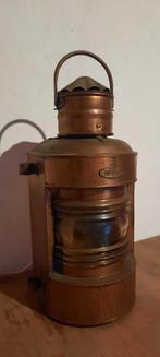Antieke Koperen Scheepslantaarn, Ophalen of Verzenden