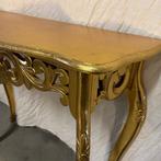 Barok sidetable - 90 x 31 cm - Goud - Bij TTM Wonen, Huis en Inrichting, 50 tot 100 cm, Www.ttmwonen.nl, Nieuw, Ophalen of Verzenden