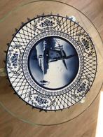 Mooi Delfsblauw wandbord 27 cm doorsnee, Antiek en Kunst, Ophalen of Verzenden