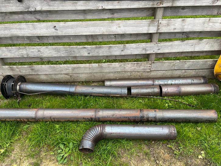 Gebruikte Kachelpijp Enkelwandig - 6 Meter, Doe-het-zelf en Verbouw, Buizen en Afvoer, Gebruikt, Afvoer, Overige materialen, 6 meter of meer