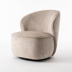 Draaifauteuil – Beige – Comfort & Design in één!, Nieuw, 75 tot 100 cm, Ophalen of Verzenden, 75 tot 100 cm