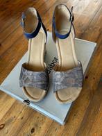 Gabor Sandalen met sleehak Blauw, Kleding | Dames, Schoenen, Blauw, Gabor, Zo goed als nieuw, Sandalen of Muiltjes