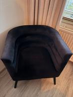 Zwarte fauteuil, Huis en Inrichting, Fauteuils, Ophalen, Minder dan 50 cm, Minder dan 75 cm, Zo goed als nieuw