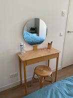 Mooie kaptafel met krukje, Huis en Inrichting, Ophalen, Zo goed als nieuw, Hout, Minder dan 100 cm