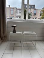 2 x hay tray table wit small, Huis en Inrichting, Tafels | Bijzettafels, Ophalen of Verzenden, Rechthoekig, Hout, Minder dan 55 cm