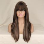 Golvende Bruine Ombre Pruik Bruin Haren Haar Dames Vrouwen, Verzenden, Nieuw, Pruik of Haarverlenging