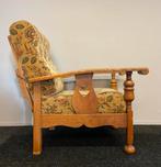 Prachtige eiken rookstoel vintage brocante verstelbare stoel, Huis en Inrichting, Ophalen, Hout, Zo goed als nieuw, Nvt