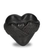 bronzen mini urn / HART MET VLEUGELS / BRONS