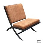 Loungestoel Madrid Cognac - Stoere Fauteuil, Helenelivingstyle@gmail.com, Verzenden, Landelijke modern, 7531TJ