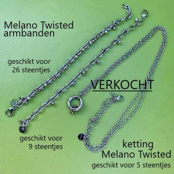 NIEUW: Melano Armbanden+Ringen+Zettingen+Kettingen+Oorbellen beschikbaar voor biedingen